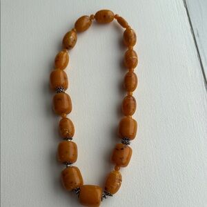 Amber Beaded Necklace
